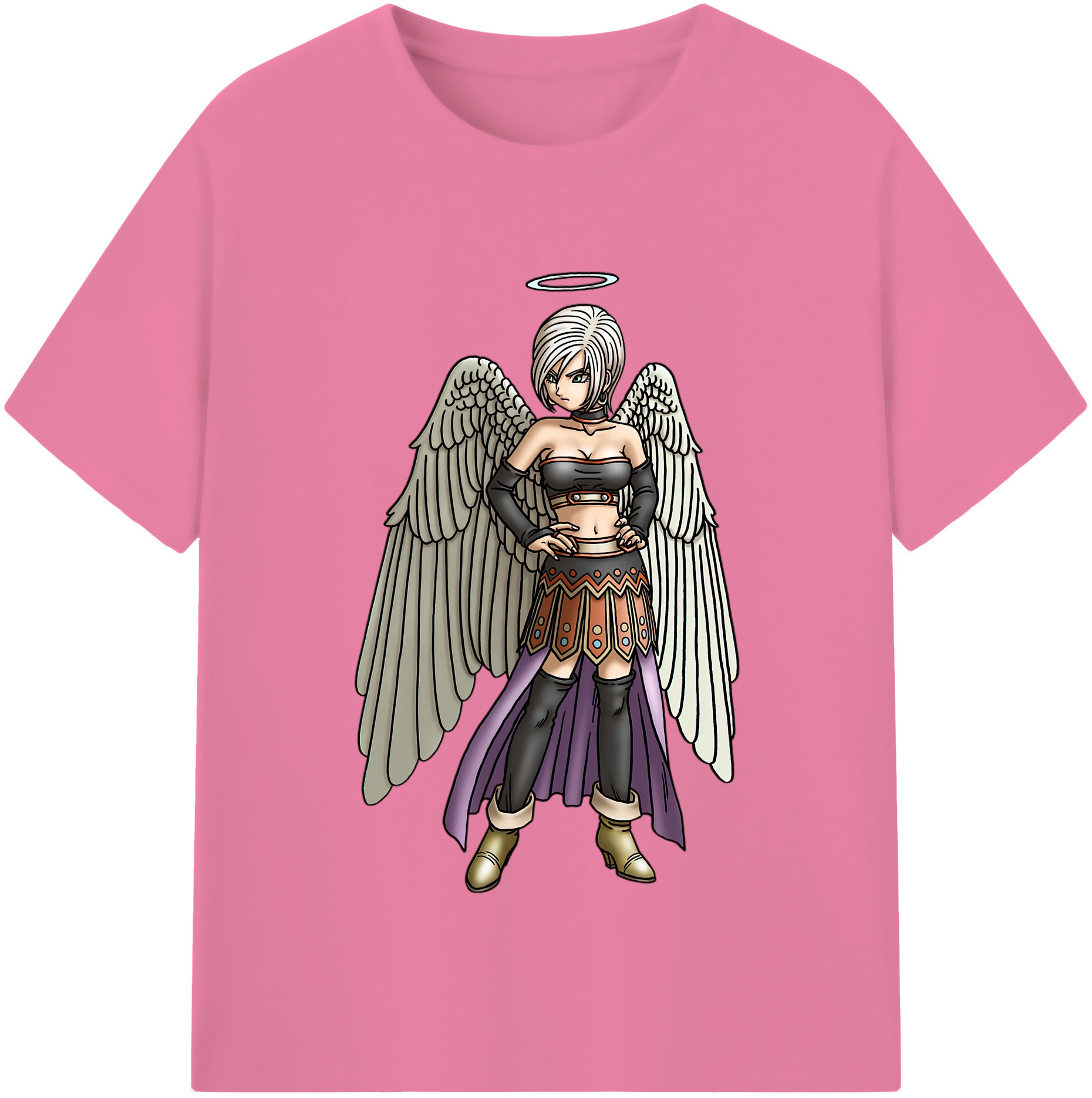 （画像用） ドラゴンクエスト Doragon Kuesuto Dragon Quest 綿100％半袖Tシャツ（フロントプリント）